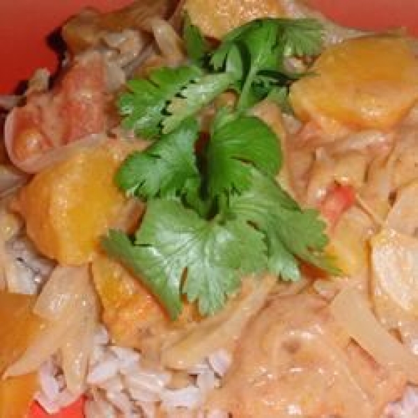 Guinean Peanut Sauce with Butternut Squash