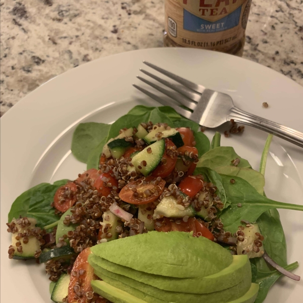 Red Quinoa and Avocado Salad