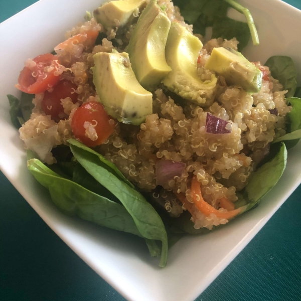 Red Quinoa and Avocado Salad