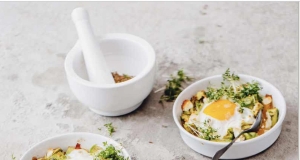 Eggs au Gratin with Vegetables