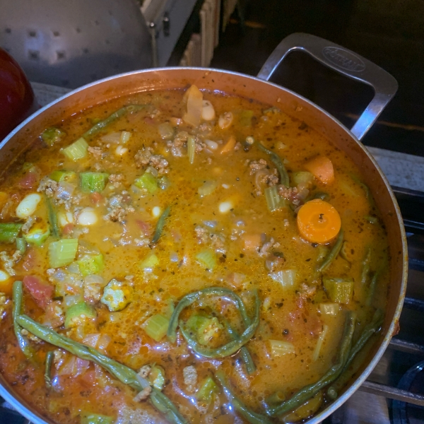 Ground Beef and Vegetable Soup