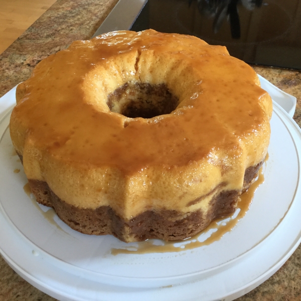 Banana Flan Cake