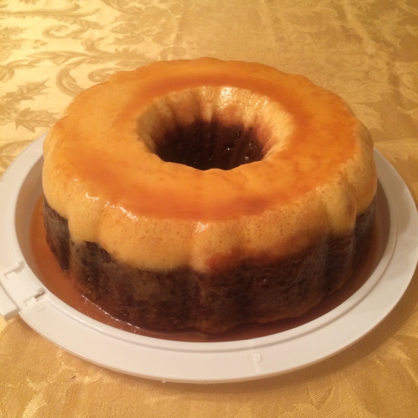 Banana Flan Cake