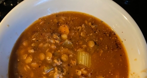 Beefy Lentil Vegetable Soup