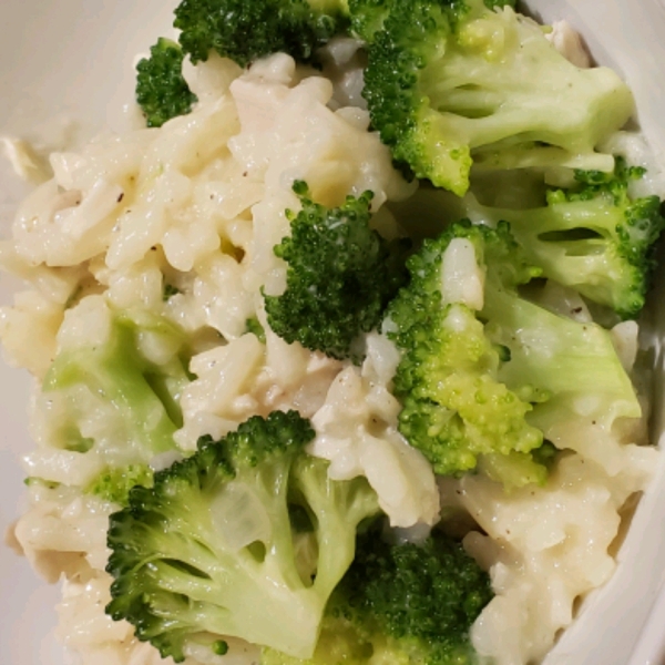 Broccoli Risotto with Cream and Lemon