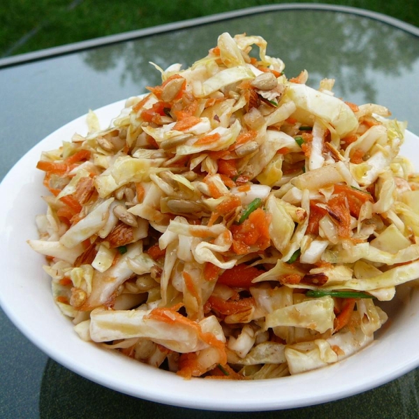 Mayo Free Cabbage Salad