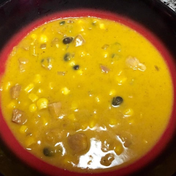 Southwestern Ham and Corn Chowder