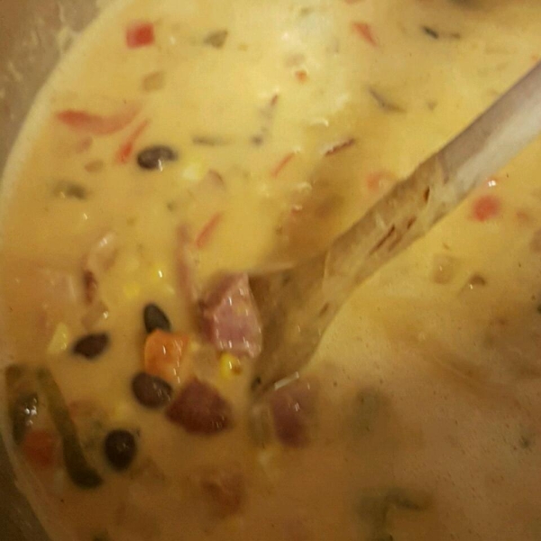 Southwestern Ham and Corn Chowder