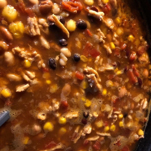 Slow Cooker Taco Bean Soup