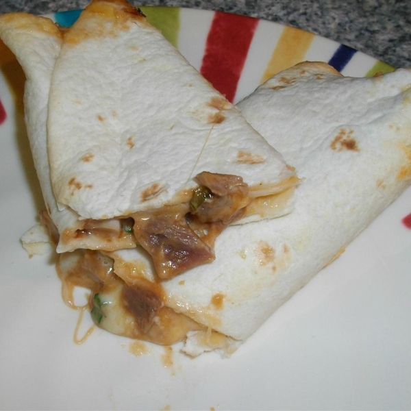 Leftover Pork Roast BBQ Wrap