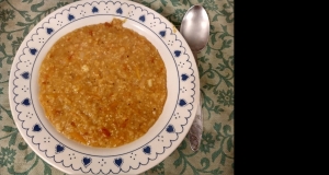 Red Lentil and Bulgur Soup