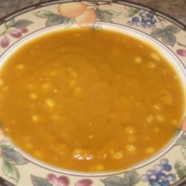 Summer Soup of Butternut and Corn