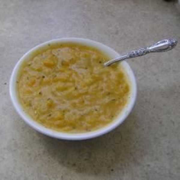 Summer Soup of Butternut and Corn