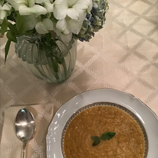 Summer Soup of Butternut and Corn