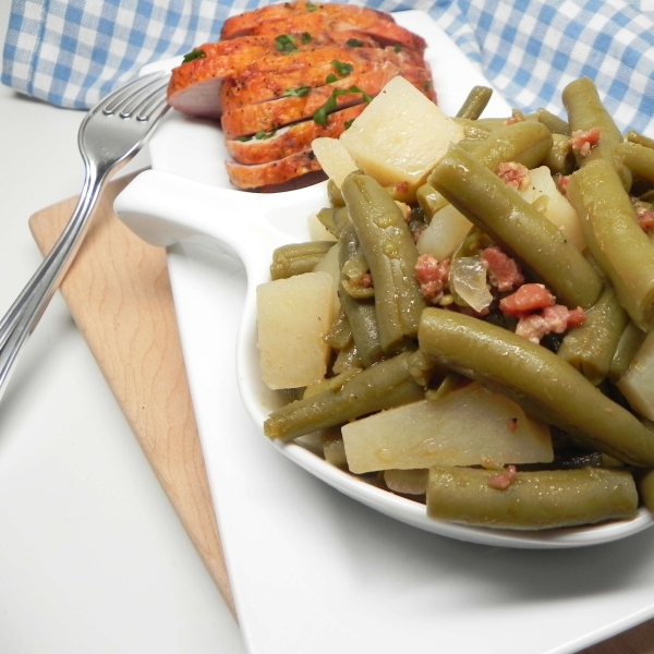 Instant Pot Southern-Style Green Beans from a Can