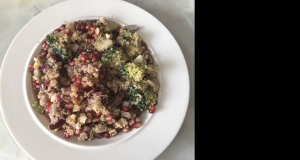 Quinoa Salad with Broccoli, Nuts, and Pomegranate