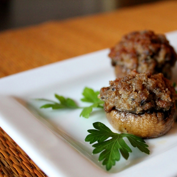 Beef-Stuffed Mushrooms