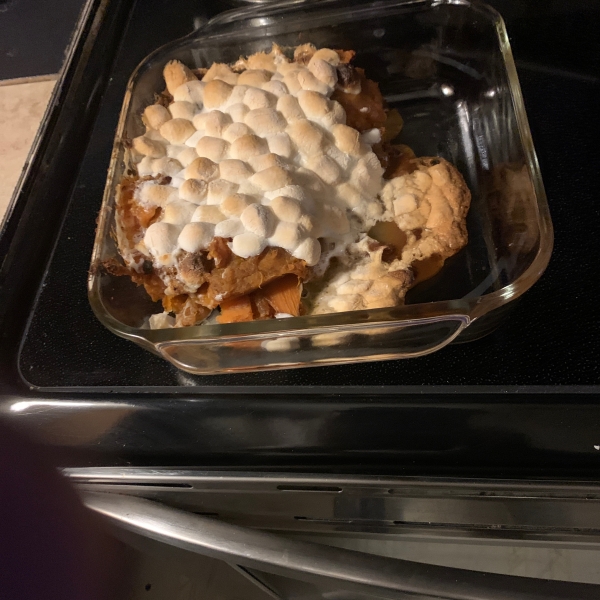 Mashed Sweet Potatoes with Marshmallows