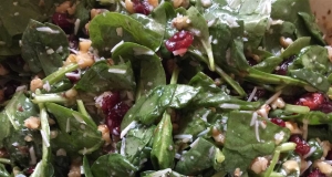 Simple Cranberry Spinach Salad