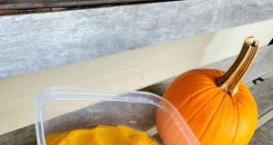 Homemade Pumpkin Puree in the Microwave
