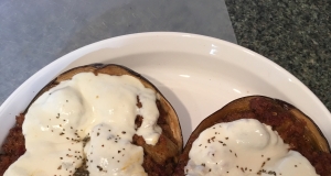 Eggplant With Mushroom Stuffing