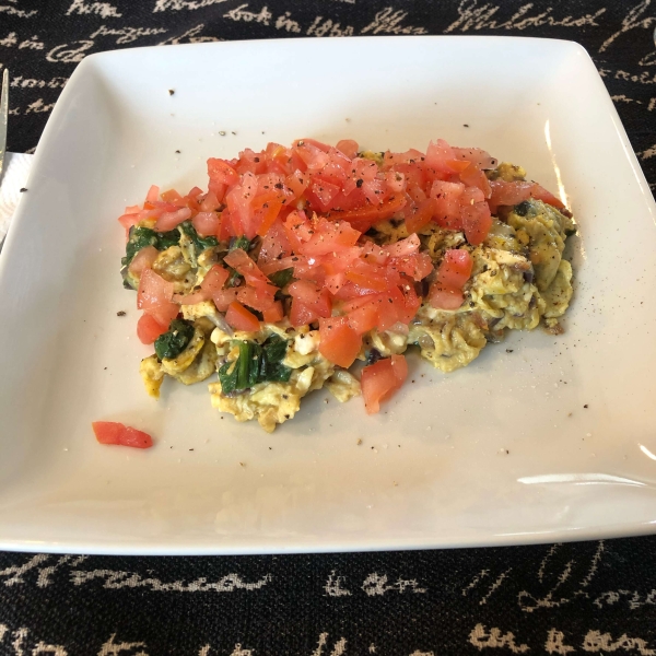 Spinach Feta Egg Wrap