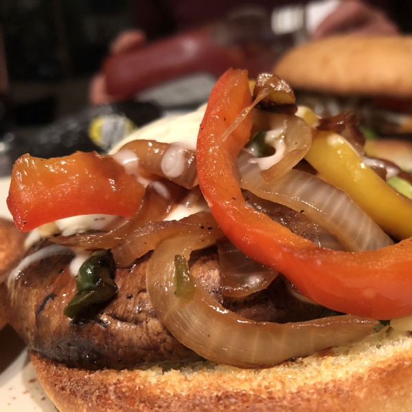 Portobello Mushroom Caps and Veggies