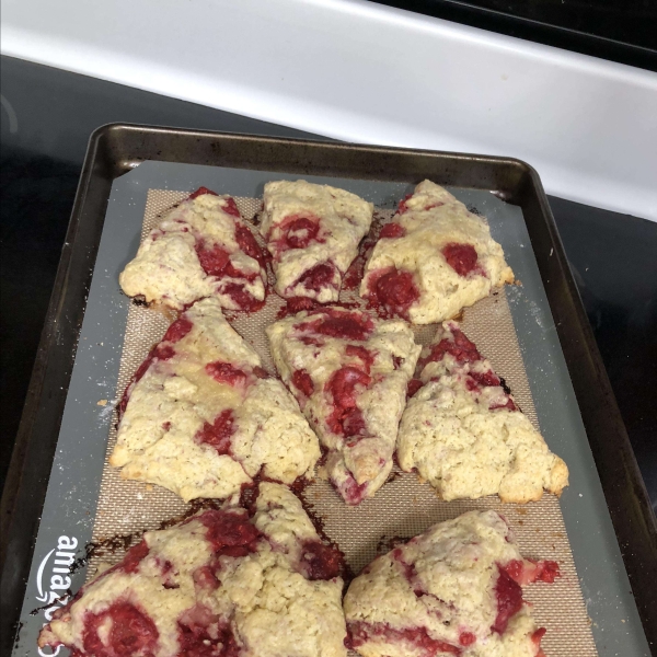 Raspberry-Rose Scones