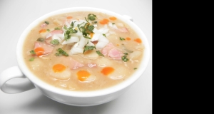 Holiday Spiral Ham and Lima Bean Soup