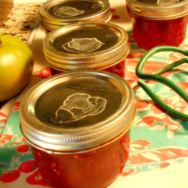 Green Tomato Raspberry Jam