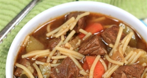 Peruvian Beef Noodle Soup (Sopa Criolla)