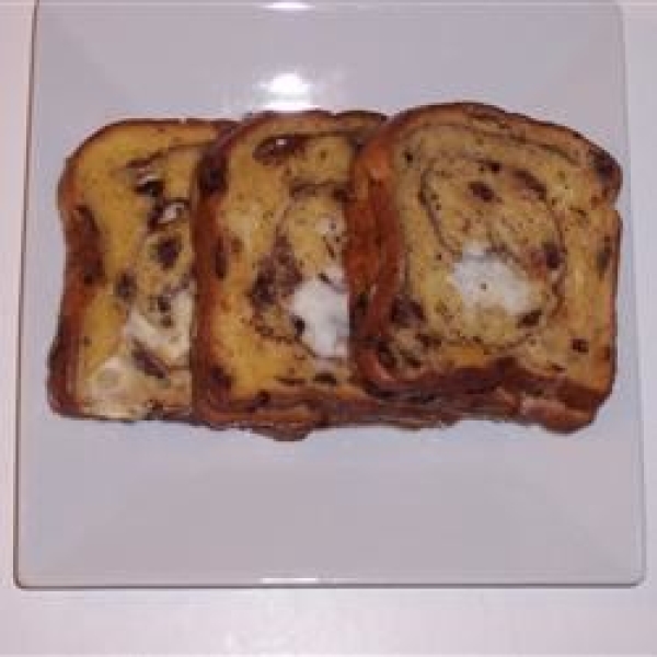 Cinnamon Raisin Stuffed French Toast