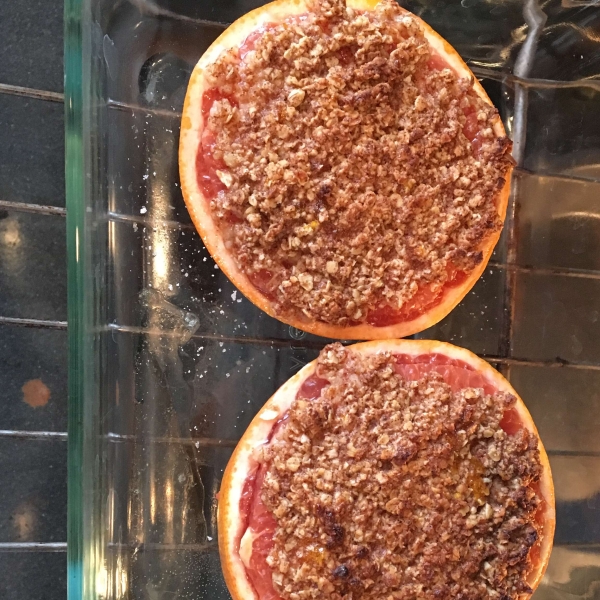 Broiled Grapefruit Crisp
