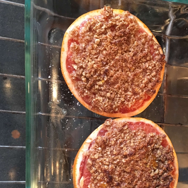 Broiled Grapefruit Crisp