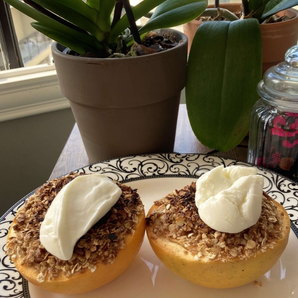 Broiled Grapefruit Crisp