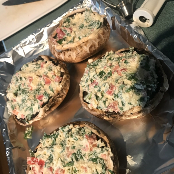 Portobello Stuffed Mushroom Burger