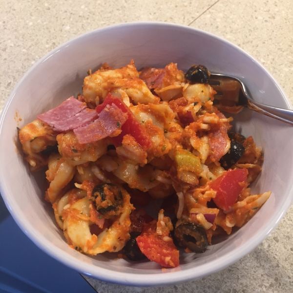 Tortellini Salad with Grilled Tomato Vinaigrette