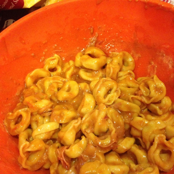 Tortellini Salad with Grilled Tomato Vinaigrette