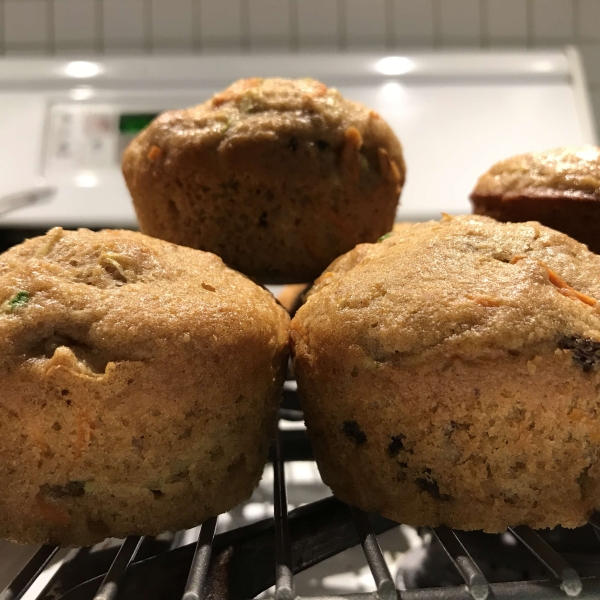 Zucchini Yogurt Multigrain Muffins