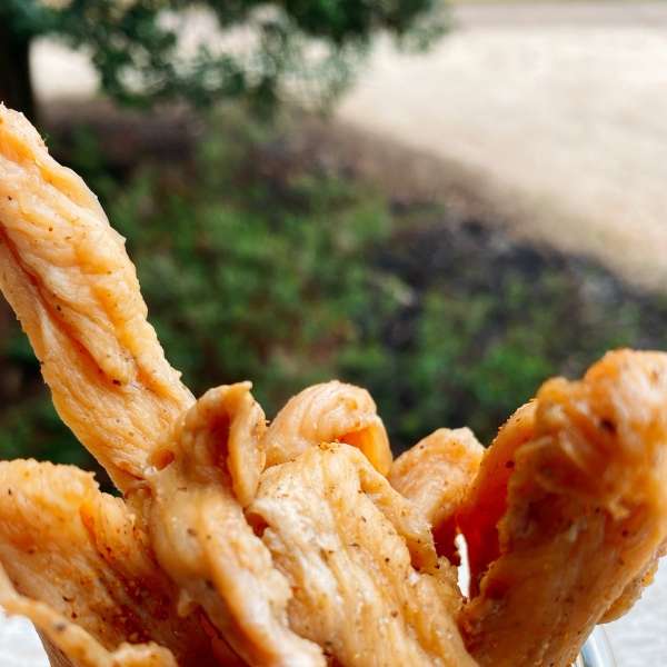 Spicy Chicken Jerky in the Air Fryer