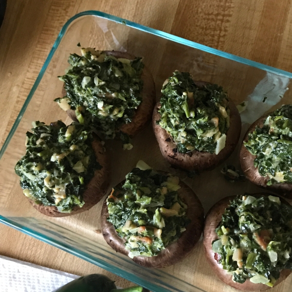 Stuffed Mushrooms with Spinach