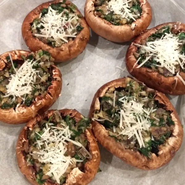 Stuffed Mushrooms with Spinach