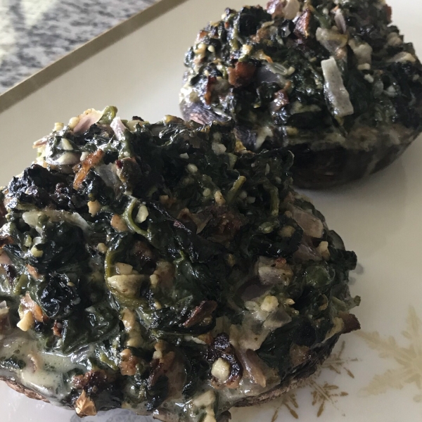 Stuffed Mushrooms with Spinach