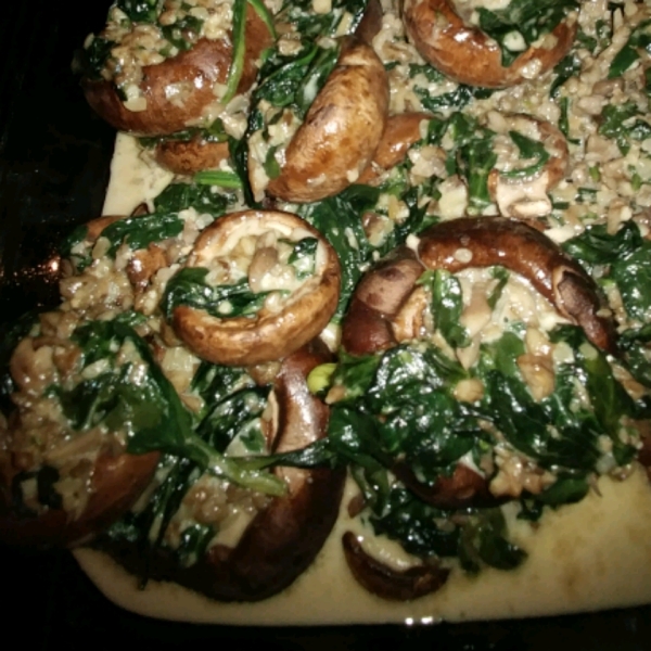 Stuffed Mushrooms with Spinach