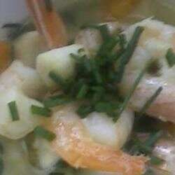 King Prawn and Scallop in Ginger Butter