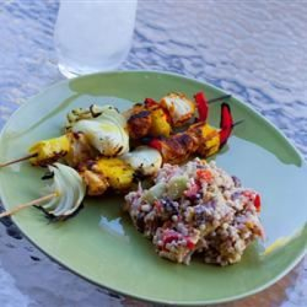 Orzo with Feta, Cucumber and Tomato