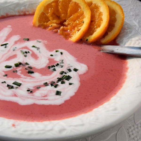 Chilled Orange Borscht