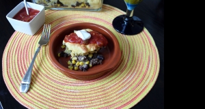 Spicy Black Bean Taco Bake