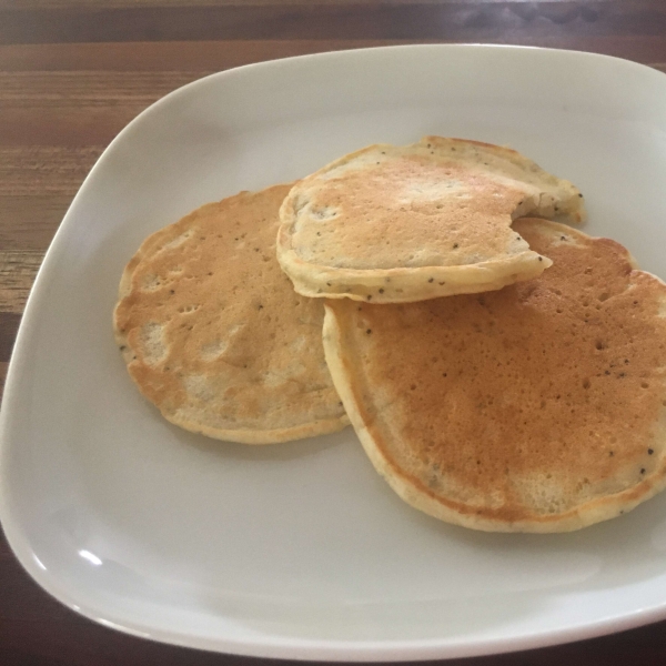 Sunday Morning Lemon Poppy Seed Pancakes