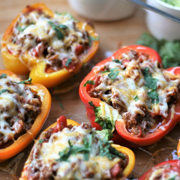 Vegetarian Taco-Stuffed Peppers